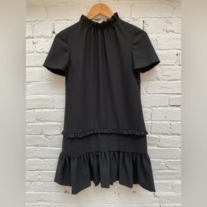 Kate Spade Black Ruffle  Dress